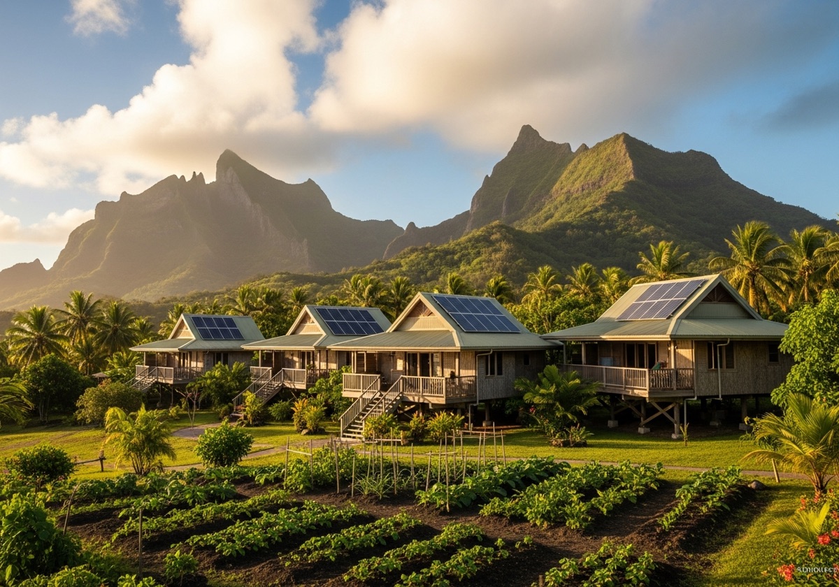 Illustrative island scene, French Polynesia