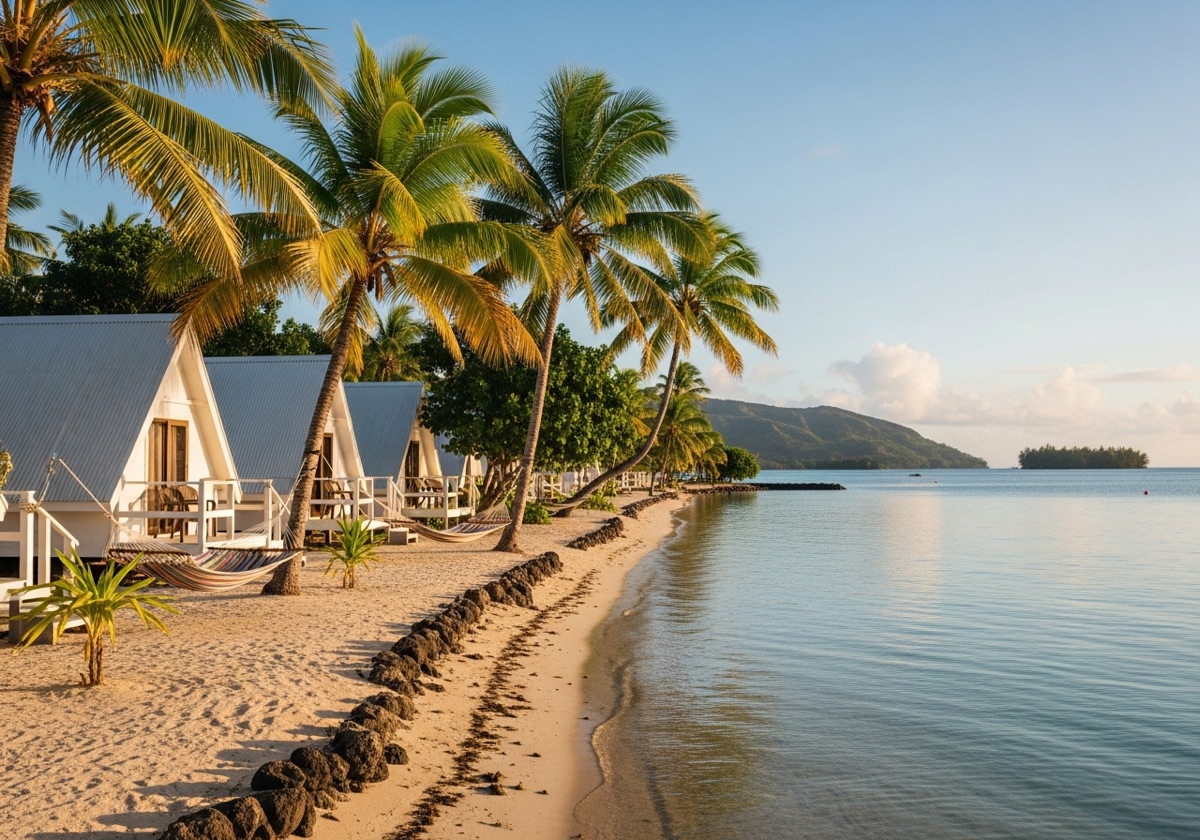 Illustrative island scene, Cook Islands